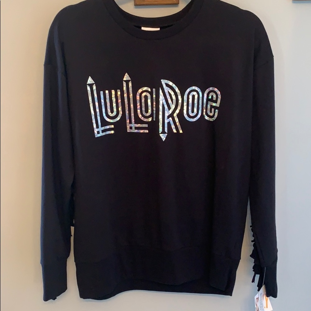 LuLaRoe fringe sweatshirt.